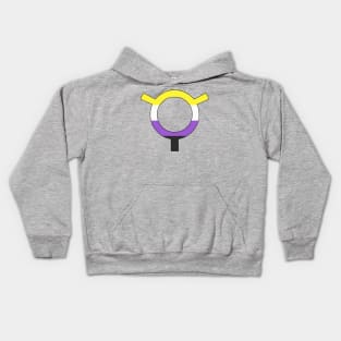 Nonbinary (Toki Pona, Enby Pride Colors) Kids Hoodie